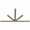 Ekena Millwork Saratoga Rough Sawn Timber Gable Bracket, Douglas Fir, 96"W x 56"H x 2"D x 4"F, 14/12 Pitch GBW096X56X0204SAR00RDF - alternate 2